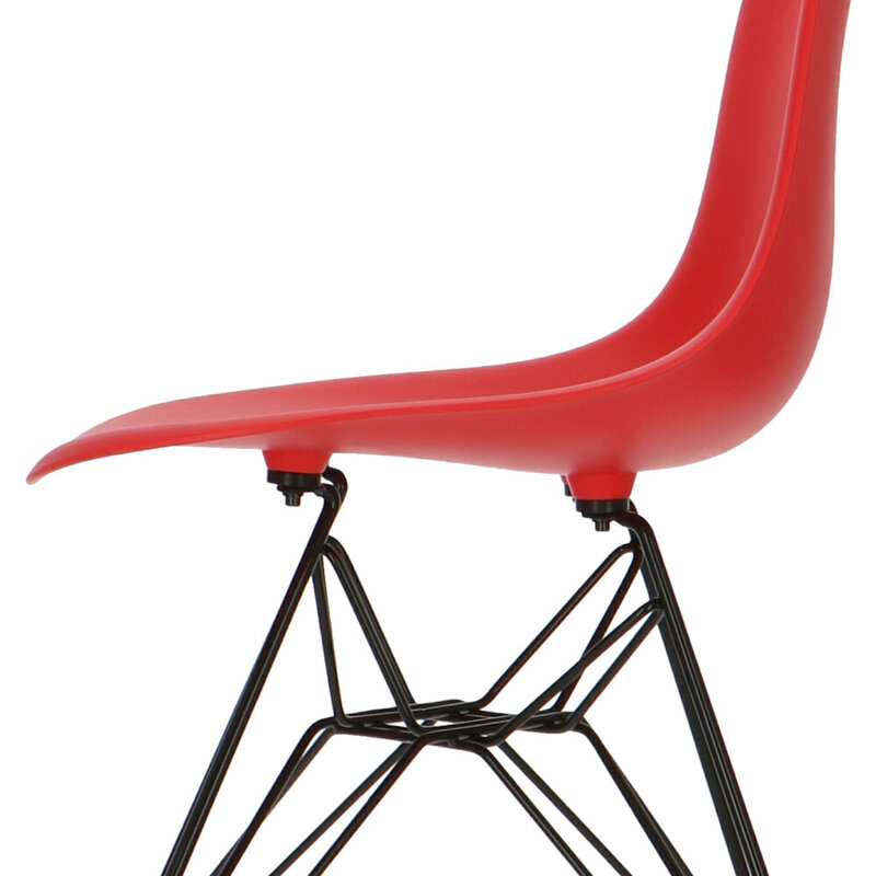 POP Chair DSR Black Base Red POPfurniture POP Chair DSR Black Base Red
