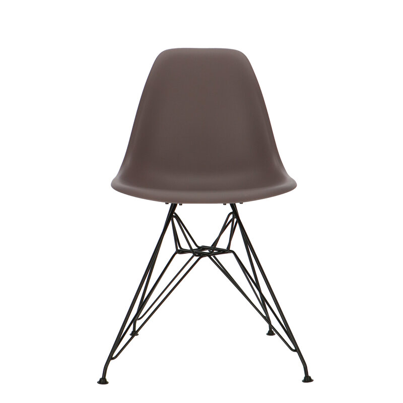 POPfurniture POP Chair DSR Black Base Taupe
