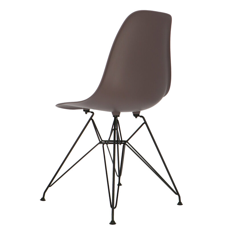 POPfurniture POP Stol DSR Sort Chassis Taupe