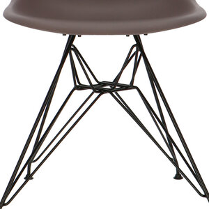 POPfurniture POP Stol DSR Svart Bas Taupe