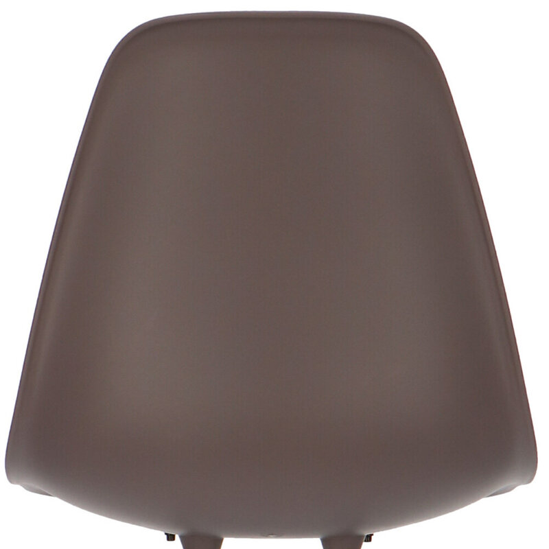 POPfurniture POP Stuhl DSR Schwarzes Untergestell Taupe