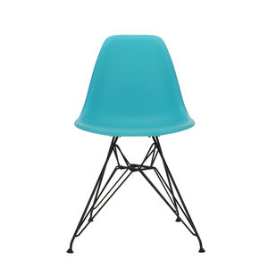 POPfurniture POP Stuhl DSR Schwarzes Untergestell Türkis