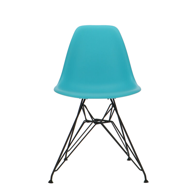 POPfurniture POP Chair DSR Black Base Turquoise