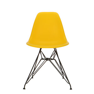 POPfurniture Chaise POP DSR Pieds Noirs Jaune