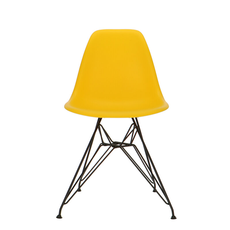 POPfurniture POP Stuhl DSR Schwarzes Untergestell Gelb