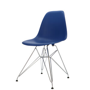 POPfurniture Chaise POP DSR Bleu Foncé