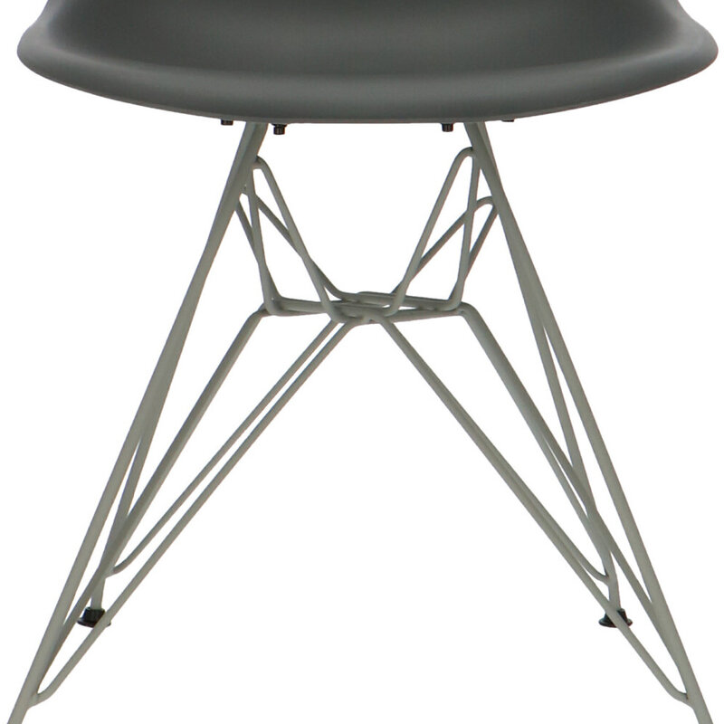 POPfurniture POP Stol DSR Grå Bas Antracit