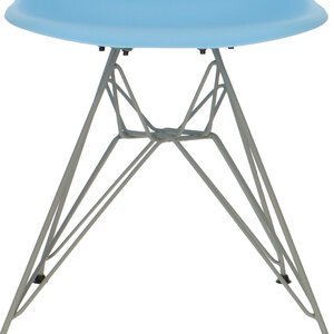 POPfurniture POP Chair DSR Grey Base Blue