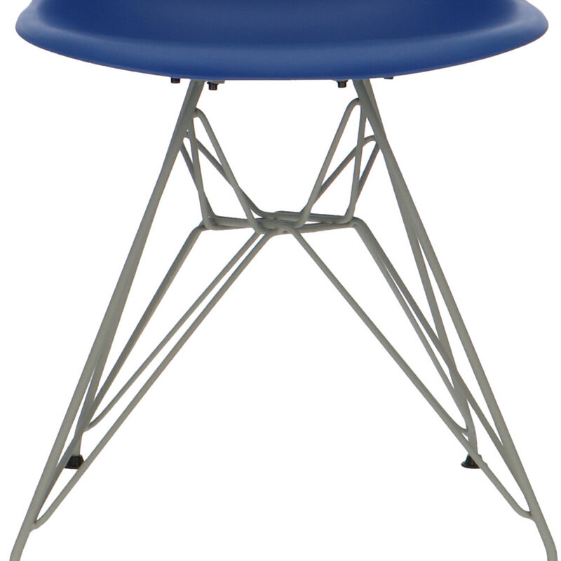 POPfurniture POP Stol DSR Grå ChassisMørkeblå