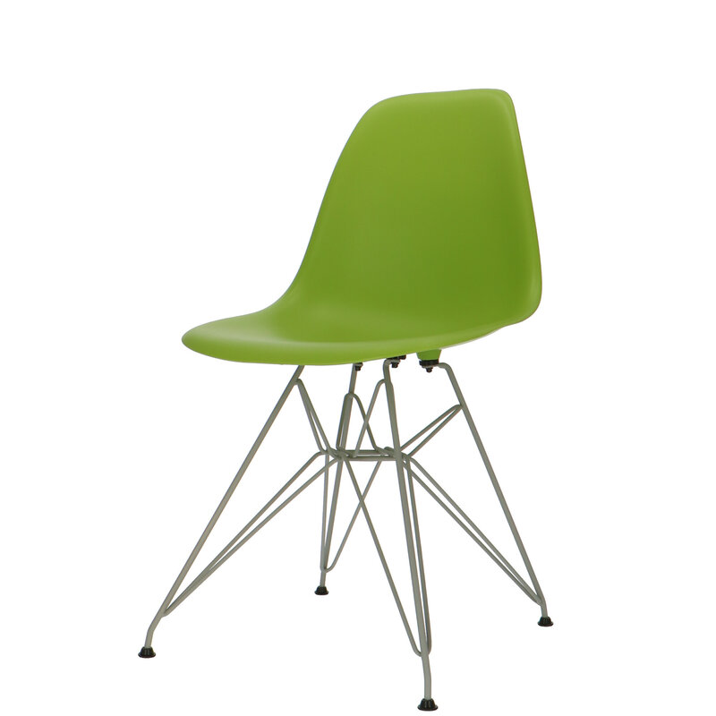 POPfurniture POP Stuhl DSR Graues Untergestell Grün