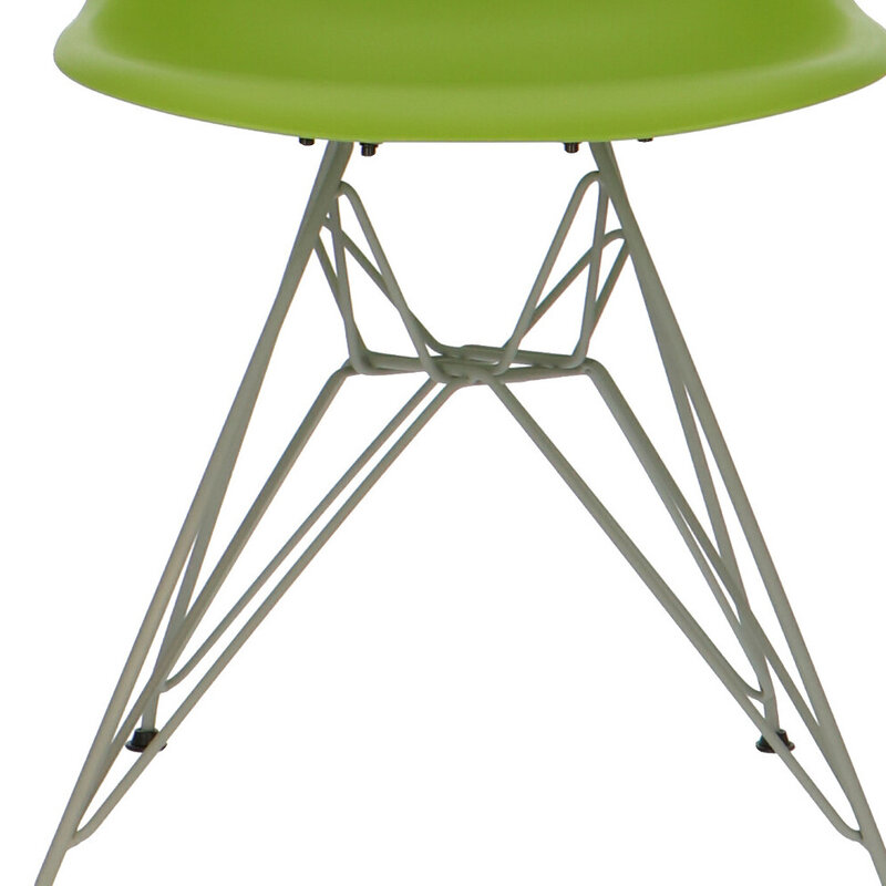 POP Stol DSR Grå ChassisGrøn POPfurniture POP Stol DSR Grå ChassisGrøn