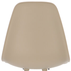 POPfurniture Chaise POP DSR Pieds Gris Greige