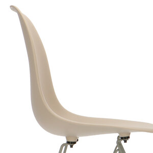 POPfurniture Chaise POP DSR Pieds Gris Greige