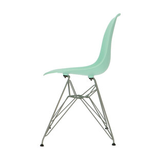 POPfurniture POP Stuhl DSR Graues Untergestell Minzgrün