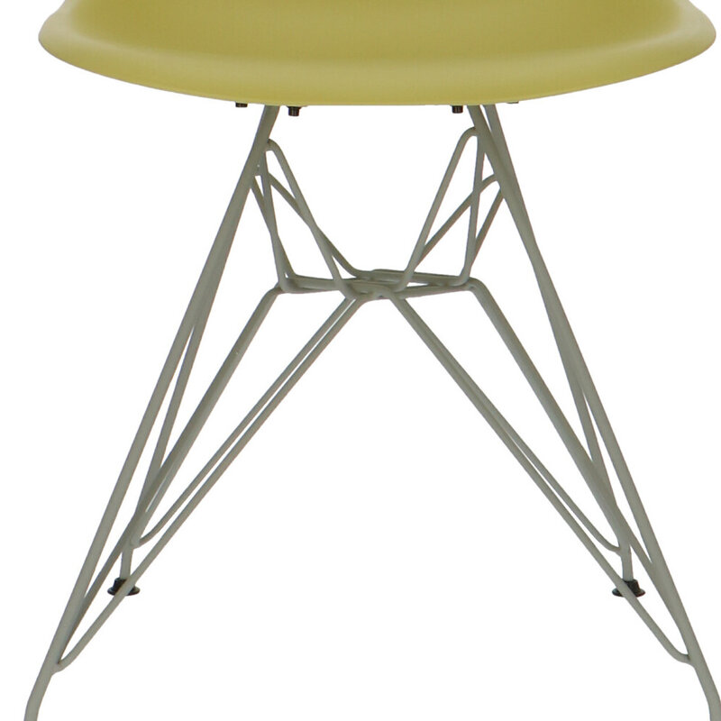 POPfurniture POP Stol DSR Grå Bas Olivgrön