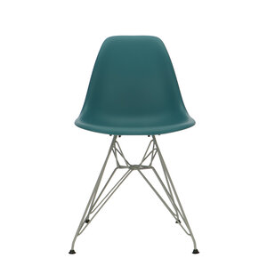 POPfurniture POP Stuhl DSR Graues Untergestell Petrolblau