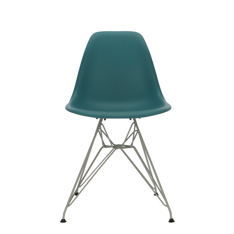 Chaise POP DSR Pieds Gris Bleu Petrole POPfurniture Chaise POP DSR Pieds Gris Bleu Petrole