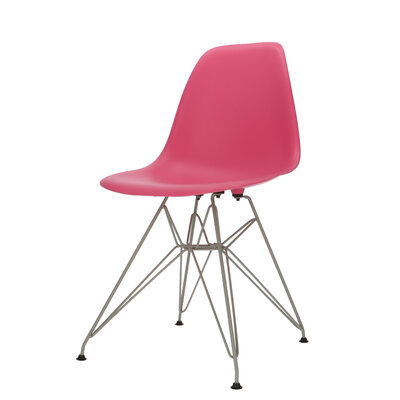 POPfurniture POP Chair DSR Grey Base Pink POP Chair DSR Grey Base Pink