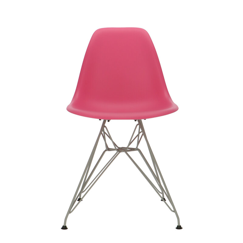 POPfurniture POP Stuhl DSR Graues Untergestell Rosa