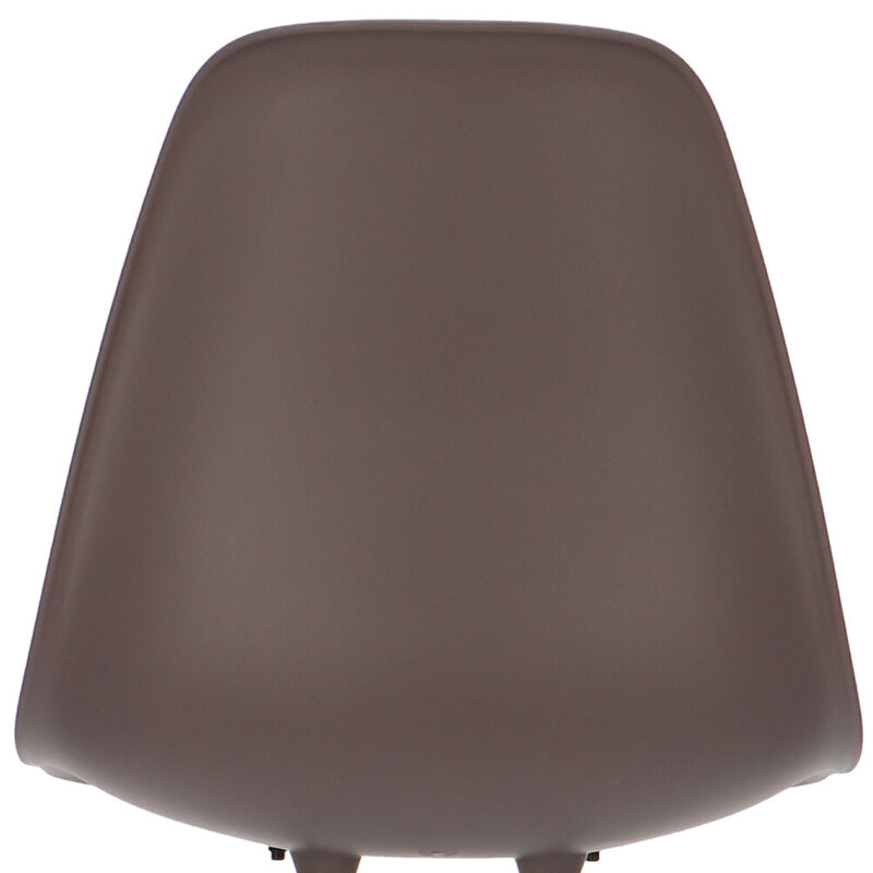 POPfurniture POP Stuhl DSR Graues Untergestell Taupe