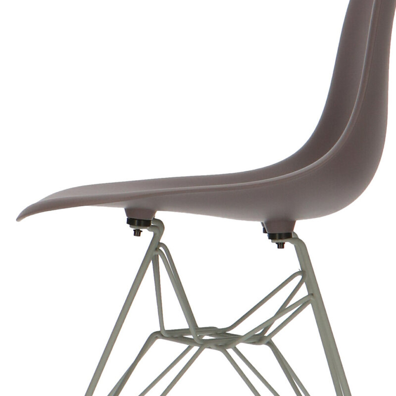 POPfurniture POP Chair DSR Grey Base Taupe
