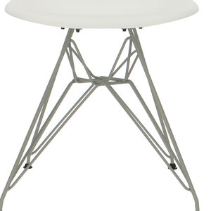 POP Chair DSR Grey Base White POPfurniture POP Chair DSR Grey Base White