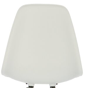 POPfurniture Chaise POP DSR Pieds Gris Blanc