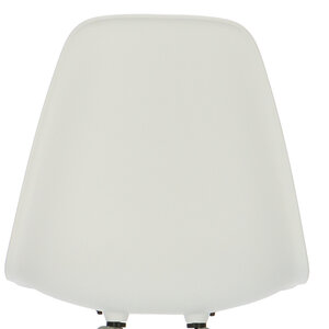 POPfurniture POP Stuhl DSR Graues Untergestell Weiß