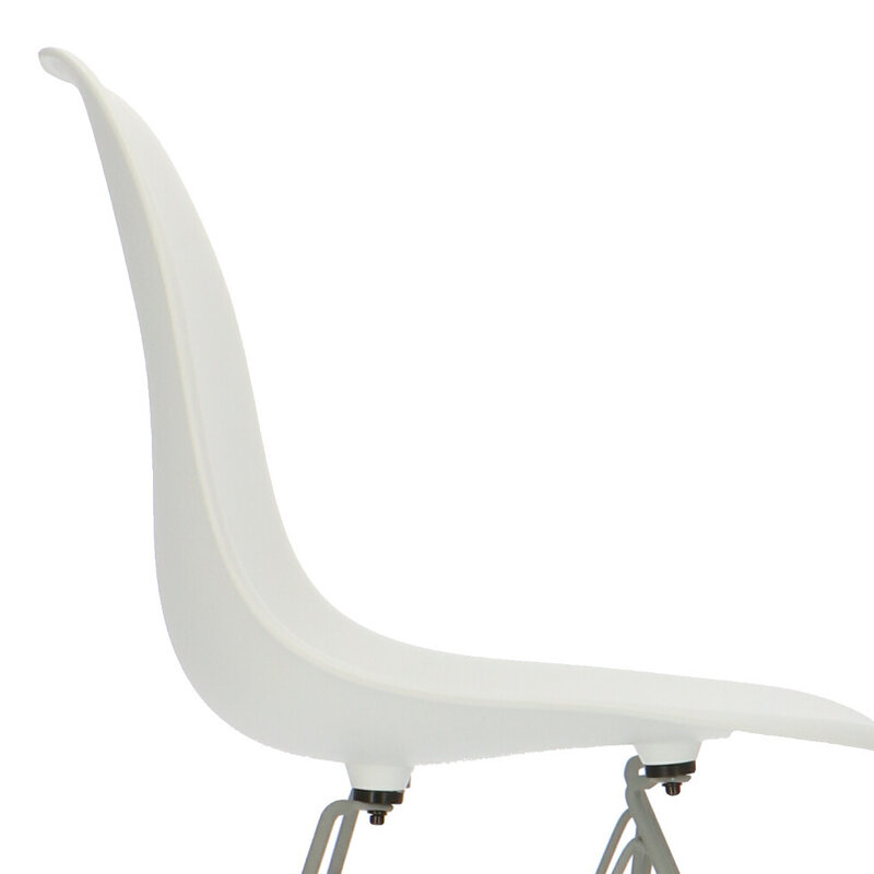 POPfurniture POP Stol DSR Grå Bas Vit