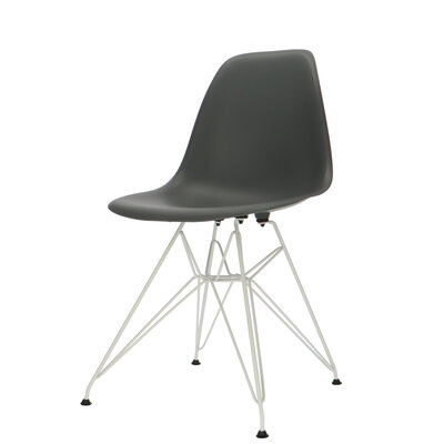 POPfurniture POP Chair DSR White Base Anthracite POP Chair DSR White Base Anthracite