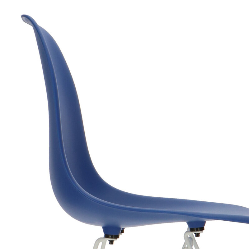 POP Stol DSR Hvid Chassis Mørkeblå POPfurniture POP Stol DSR Hvid Chassis Mørkeblå