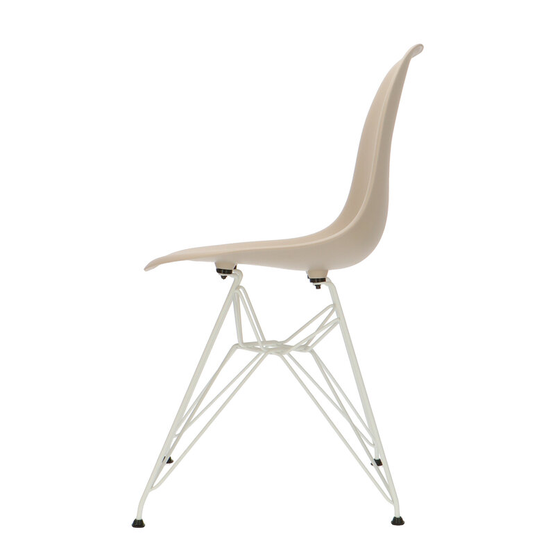 POPfurniture POP Chair DSR White Base Greige