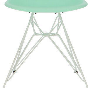 Chaise POP DSR Pieds Blancs Vert Menthe POPfurniture Chaise POP DSR Pieds Blancs Vert Menthe