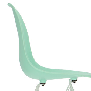 POPfurniture POP Chair DSR White Base Mint Green