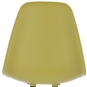 POPfurniture POP Chair DSR White Base Olive Green