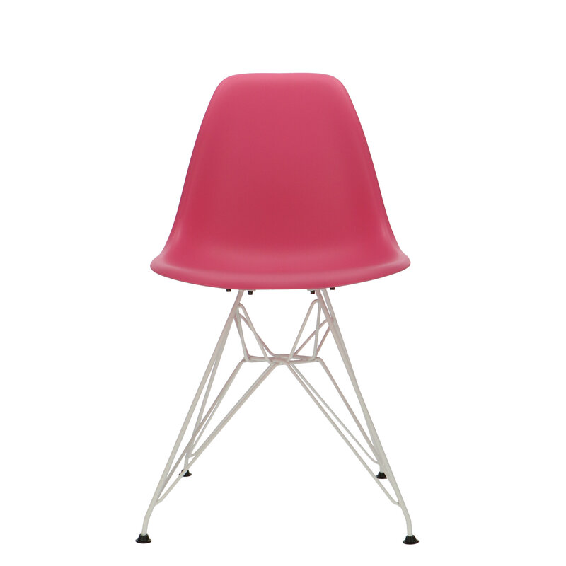 POPfurniture POP Stol DSR Vit Bas Rosa