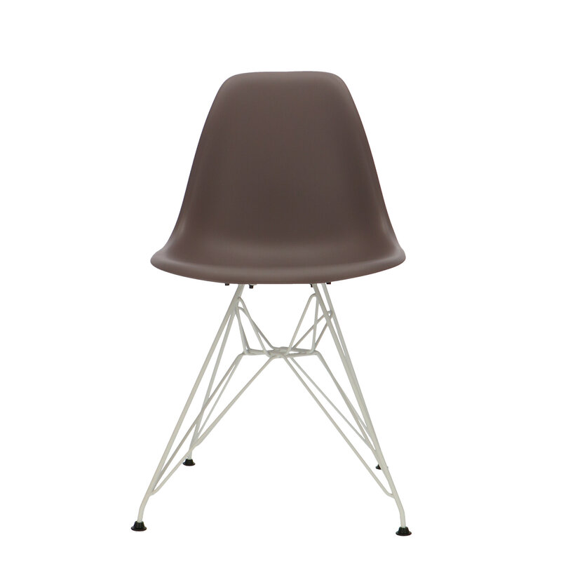 POPfurniture POP Chair DSR White Base Taupe