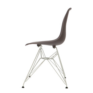 POPfurniture POP Stuhl DSR Weißes Untergestell Taupe