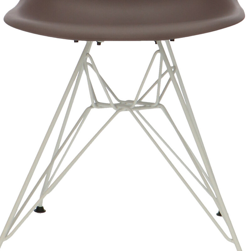 POPfurniture POP Stol DSR Vit Bas Taupe