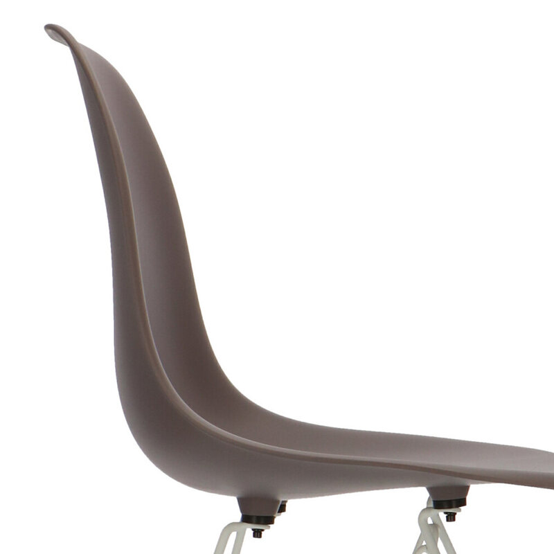 POPfurniture POP Stol DSR Hvid Chassis Taupe