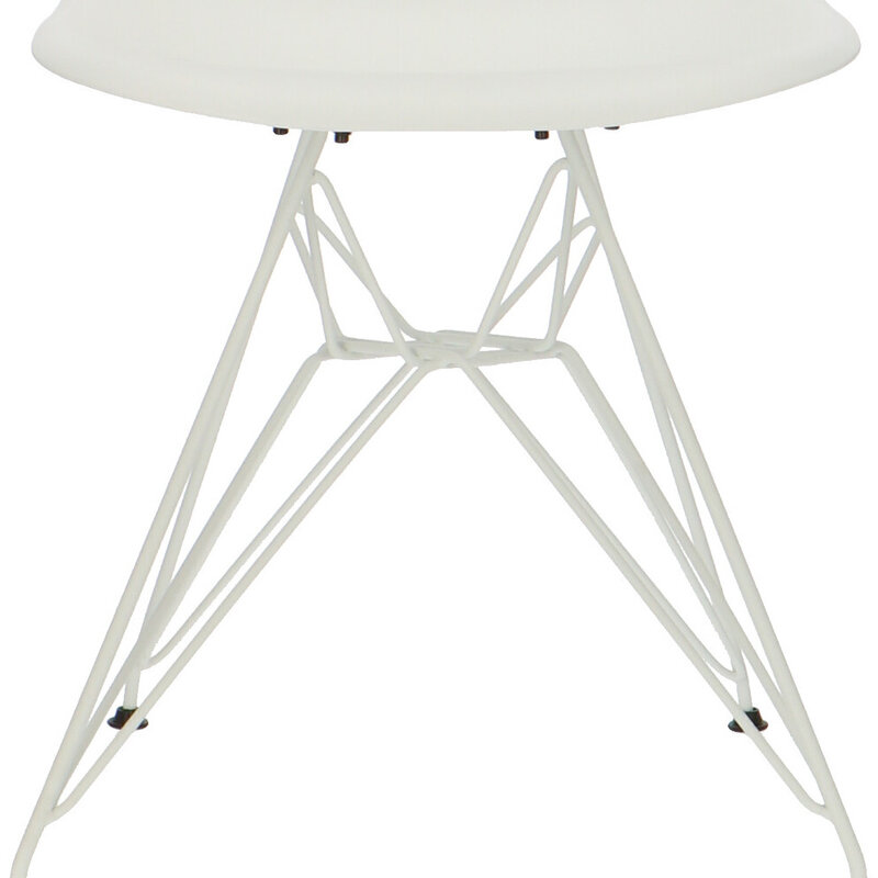 POPfurniture POP Chair DSR White Base White