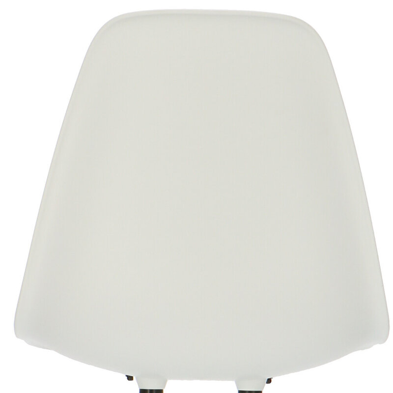 POPfurniture Chaise POP DSR Pieds Blancs Blanc