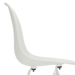 POPfurniture POP Stuhl DSR Weißes Untergestell Weiß