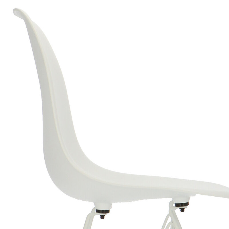 POPfurniture POP Stuhl DSR Weißes Untergestell Weiß