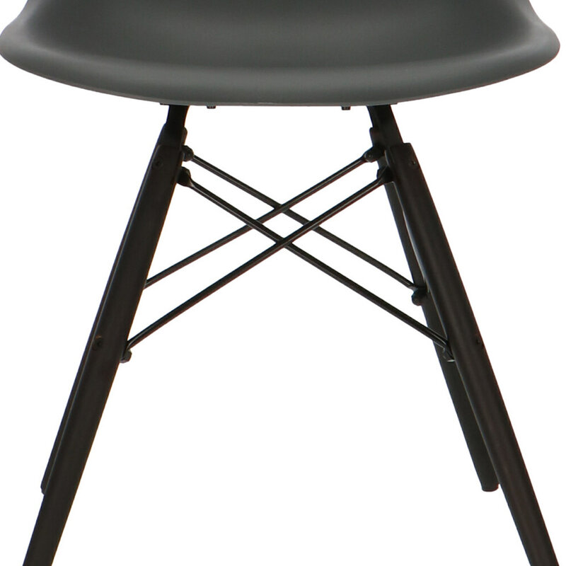 POPfurniture Chaise POP DSW Base Sombre Anthracite