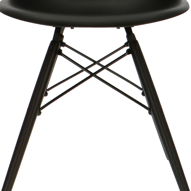 POPfurniture POP Chair DSW Dark Base Black