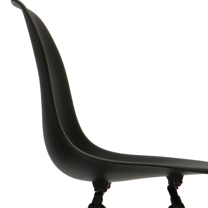 POPfurniture POP Chair DSW Dark Base Black