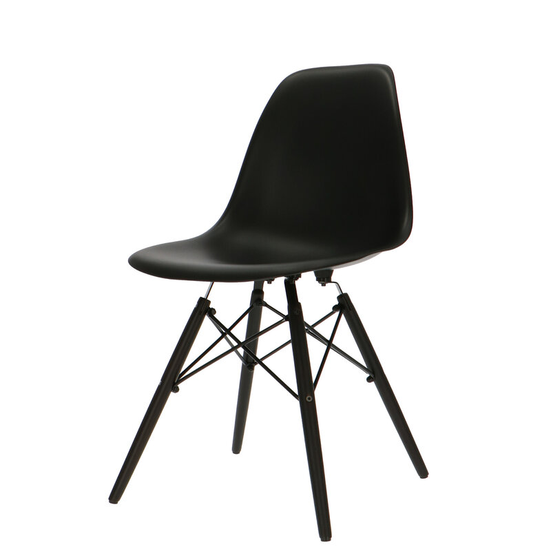 POPfurniture POP Chair DSW Dark Base Black