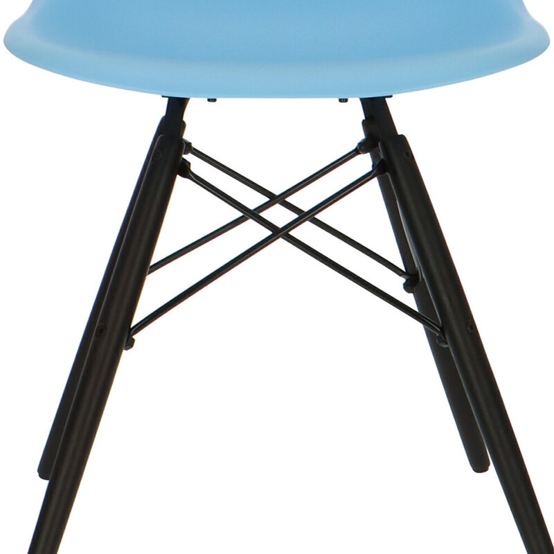 POPfurniture Chaise POP DSW Base Sombre Bleu