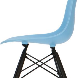 POP Stol DSW Mørkt Chassis Blå POPfurniture POP Stol DSW Mørkt Chassis Blå